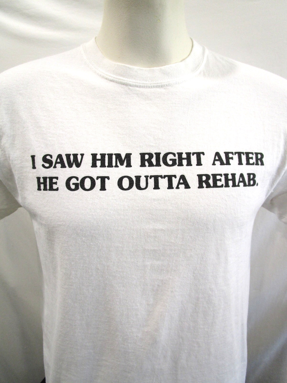 John Mulaney 2022 From Scratch Comedy Tour "Rehab" White T Shirt Adult M